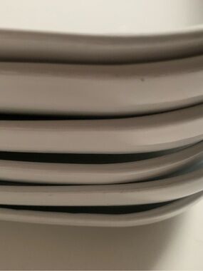 #43 IKEA White Stackable Dinner Plates - Simple Dining Set (set of 6)
